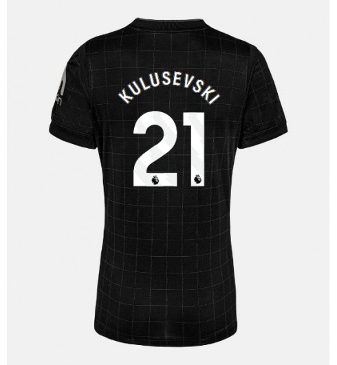 Tottenham Hotspur Dejan Kulusevski #21 Venkovní Dres pro Dámské 2025-26 Krátký Rukáv Tottenham Hotspur Dejan Kulusevski #21 Venkovní Dres pro Dámské 2025-26 Krátký Rukáv